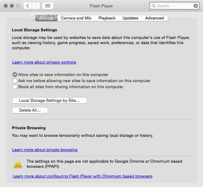 flash player for mac 10.5